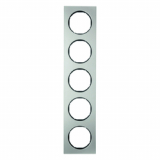 HAGER - RAMKA PIĘCIOKROTNA STAL SZLACHETNA/CZARNY R.3 - 10152204