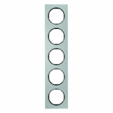 HAGER - RAMKA PIĘCIOKROTNA ALU/CZARNY R.3 - 10152284