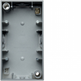 HAGER - PUSZKA PODWÓJNA NATYNKOWA ALUMINIUM MAT S.1 - 10429939
