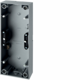 HAGER - PUSZKA POTRÓJNA NATYNKOWA ALUMINIUM MAT S.1 - 10439939