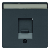 HAGER - ELEMENT CENTRALNY Z ZASUWĄ CHRONIĄCĄ PRZED KURZEM ANTRACYT AKSAMIT Q.1/Q.3 - 11706086