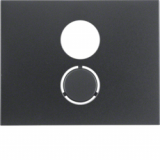 HAGER - ELEMENT CENTRALNY DO GNIAZDA GŁOŚNIKOWEGO ANTRACYT MAT LAKIEROWANY K.1 - 11847006