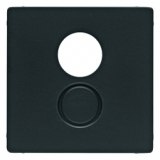 HAGER - ELEMENT CENTRALNY DO GNIAZDA GŁOŚNIKOWEGO ANTRACYT AKSAMIT Q.1/Q.3 - 11966086