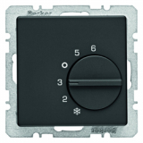 HAGER - REGULATOR TEMPERATURY POMIESZCZENIA ZE STYKIEM ZMIENNYM ANTRACYT AKSAMIT Q.1/Q.3 - 20266086