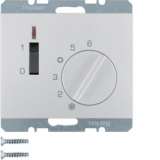 HAGER - REGULATOR TEMPERATURY POMIESZCZENIA 24V ZE STYKIEM ROZWIERNYM ALU K.5  - 20317103