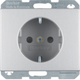 HAGER - GNIAZDO SCHUKO ALU K.5  - 41357003