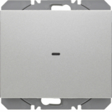 HAGER - PRZYCISK RADIOWY POJEDYNCZY PŁASKI QUICKLINK ALU LAKIEROWANY K.5 KNX RF - 85655277