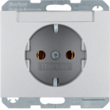 HAGER - GNIAZDO SCHUKO Z POLEM OPISOWYM ALU K.5  - 47397003
