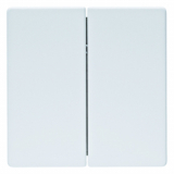 HAGER - PRZYCISK PODWÓJNY QUICKLINK BIAŁY Q.1/Q.3 KNX RF  - 85146129