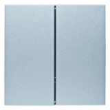 HAGER - PRZYCISK PODWÓJNY QUICKLINK ALU MAT B.7 KNX RF  - 85146183