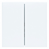 HAGER - PRZYCISK PODWÓJNY QUICKLINK BIAŁY POŁYSK S.1/B.3/B.7 KNX RF  - 85146189