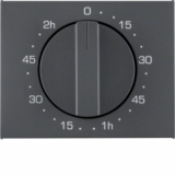 HAGER - ELEMENT CENTRALNY Z POKRĘTŁEM REGULACYJNYM DO MECHANICZNEGO ZEGARA ANTRACYT MAT LAKIEROWANY K.1 - 16357106