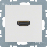 HAGER - GNIAZDO HDMI Z PRZYŁĄCZEM 90° BIAŁY MAT S.1/B.3/B.7  - 3315431909