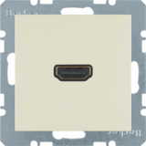 HAGER - GNIAZDO HDMI Z PRZYŁĄCZEM 90° KREMOWY POŁYSK S.1 - 3315438982