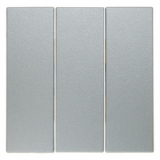 HAGER - KLAWISZE DO ŁĄCZNIKA POTRÓJNEGO ALUminium MAT LAKIEROWANY B.KWADRAT/B.7 - 16651404