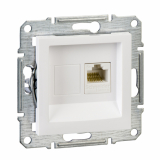 SCHNEIDER ELECTRIC - GNIAZDO KOMPUTEROWE POJEDYNCZE RJ45 KAT.5E UTP BIAŁY ASFORA - EPH4300721