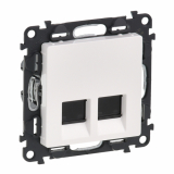 LEGRAND - GNIAZDO 2XRJ45 KAT.6 UTP BIAŁE VALENA LIFE - 753143