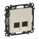 LEGRAND - GNIAZDO 2XRJ45 KAT.6 UTP KREMOWE VALENA LIFE - 753243