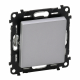 LEGRAND - ŁĄCZNIK SCHODOWY POJEDYNCZY ZACISKI AUTOMATYCZNE 10AX 250V ALUMINIUM VALENA LIFE - 752306