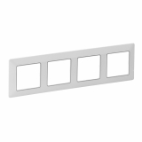 LEGRAND - RAMKA POCZWÓRNA BIAŁA/CHROM VALENA LIFE - 754034