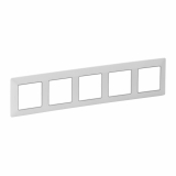 LEGRAND - RAMKA PIĘCIOKROTNA BIAŁA/CHROM VALENA LIFE - 754035