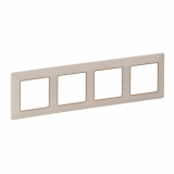 LEGRAND - RAMKA POCZWÓRNA KREMOWA/ZŁOTA VALENA LIFE - 754064
