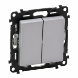 LEGRAND - ŁĄCZNIK ŚWIECZNIKOWY ZACISKI AUTOMATYCZNE 10AX 250V ALUMINIUM VALENA LIFE - 752305