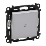 LEGRAND - ŁĄCZNIK SCHODOWY PODŚWIETLANY ALUMINIUM 250 V~ VALENA LIFE - 752326