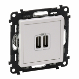 LEGRAND - ŁADOWARKA PODWÓJNA USB BIAŁY VALENA LIFE - 753112
