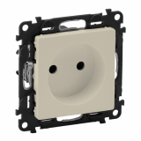 LEGRAND - GNIAZDO 2 P Z PRZESŁONĄ KREMOWE 16 A - 250 V~ VALENA LIFE - 753216