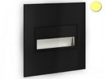ZAMEL - OPRAWKA ŚCIENNA PUNKTOWA P/T 0.6W IP44 14V DC CZARNA BAR. B.ZIMNA SONA Z.RAM. KWAD. 14-211-61 - LED11421161