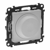 LEGRAND - ŚCIEMNIACZ OBROTOWY BEZ ZACISKU NEUTRALNEGO ALUMINIUM 300W VALENA LIFE - 752360