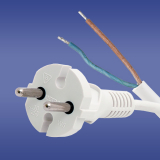 ELEKTROPLAST OPATÓWEK - PRZEWÓD PRZYŁĄCZENIOWY 1,5M W-6 OMY SPZ 2X1 BIAŁY WTYCZKA PROSTA - 51.941