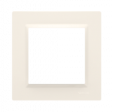 KONTAKT SIMON - RAMKA POJEDYNCZA UNIWERSALNA POZIOM/PION KREMOWY SIMON 10 - CR1/41