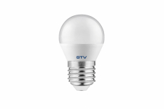 GTV - ŹRÓDŁO ŚWIATŁA LED E27 B45 6W 520LM 3000K KULKA - LD-SMGB45C-60