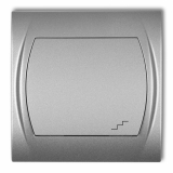 KARLIK - LOGO; Łącznik schodowy srebrny metalik - 7LWP-3