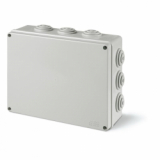 SCAME - PUSZKA NATYNK 150X110X70MM Z DŁAWNICAMI IP55 SZARY SCABOX - 685.006