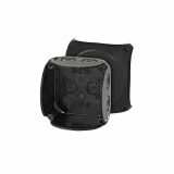HENSEL - PUSZKA NATYNK 93X93X62 IP66 IP67 CZARNY BEZ ZACISKÓW KF 0200 B - 62000042