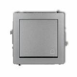 KARLIK - DECO SREBRNY METALIC PRZYCISK DZWONEK 7DWP-4 - 7DWP-4