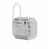 F&F - Radiowy dwukanałowy sterownik LED 12V - montaż PDT 10÷16V DC - FW-LED2P