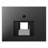 HAGER - ELEMENT CENTRALNY DO GNIAZDA PRZYŁĄCZENIOWEGO UAE POJEDYNCZEGO ANTRACYT MAT LAKIEROWANY K.1 - 14077006