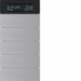 HAGER - PRZYCISK PIĘCIOKROTNY Z REGULATOREM TEMPERATURY I WYŚWIETLACZEM ALUMINIUM B.IQ - 75665594