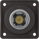 HAGER - GNIAZDO ZASILANIA 12 V MECHANIZM BRĄZOWY MAT INTEGRO FLOW - 845712501