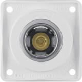 HAGER - GNIAZDO ZASILANIA 12 V MECHANIZM BIAŁY POŁYSK INTEGRO FLOW - 845712509