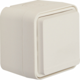 HAGER - GNIAZDO POJEDYNCZE Z UZIEMIENIEM 2P+Z KOMPLETNE 16A 250V IP55 BIAŁY W.1 - 6768813512