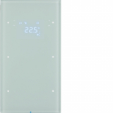 HAGER - SENSOR DOTYKOWY PODWÓJNY Z REGULATOREM TEMPERATURY BIAŁY SZKŁO R.3 - 75642050