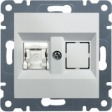 HAGER - GNIAZDO 1XRJ45 KAT.6 UTP BIAŁY LUMINA 2 - WL2150