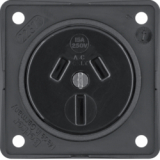 HAGER - GNIAZDO Z UZIEMIENIEM 'AUSTRALIA' MECHANIZM CZARNY INTEGRO FLOW  - 9625605