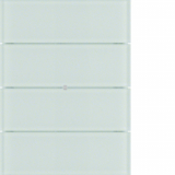 HAGER - PRZYCISK POCZWÓRNY STANDARD SZKŁO BIAŁE B.IQ - 75164090