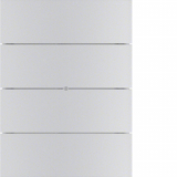 HAGER - PRZYCISK POCZWÓRNY STANDARD ALUMINIUM B.IQ - 75164094